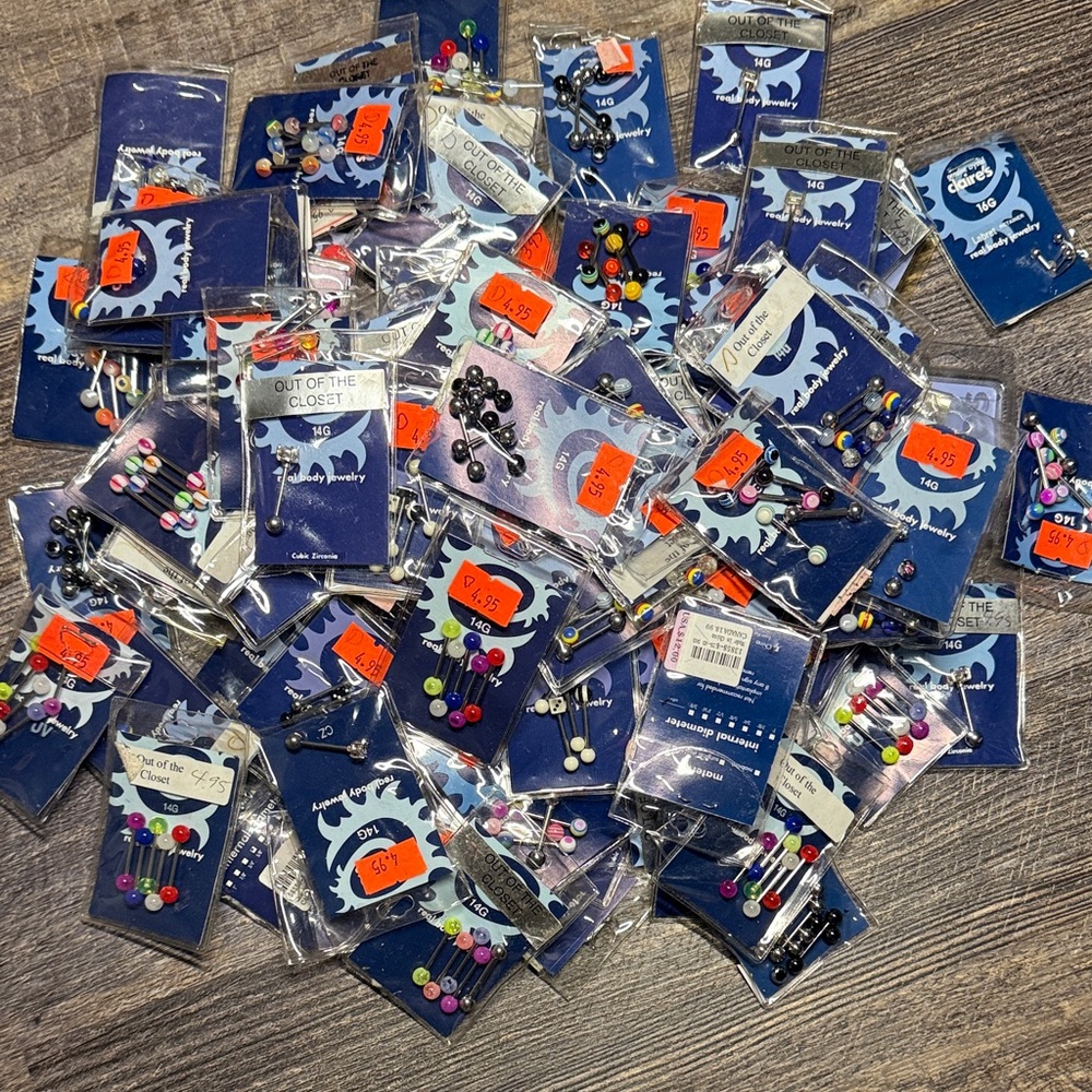 Bundle of 95  Body Jewelry NWTS